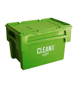 CLEAN BOX mit Deckel und Tauchkorb